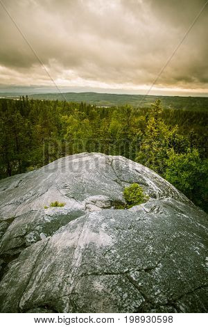 A Beautiful Panorama Of Lake And Forest From Koli National Park Peaks