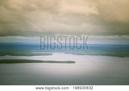 A Beautiful Panorama Of Lake And Forest From Koli National Park Peaks