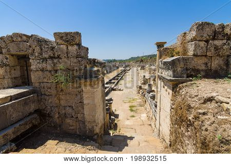 Ancient ruins of Perge. The Nymphaeum. Turkey