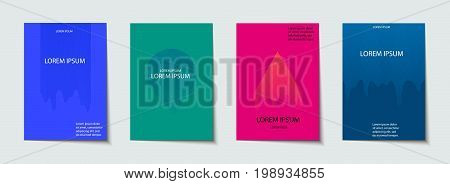 Covers Design Set. Abstract, Minimal, Geometric Pattern.
