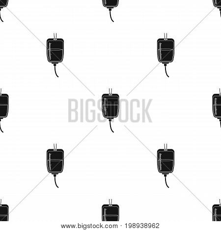 Blood donation icon in black design isolated on white background. Charity and donation symbol stock vector illustration.