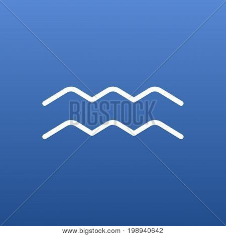Isolated Water Bearer Outline Symbol On Clean Background
