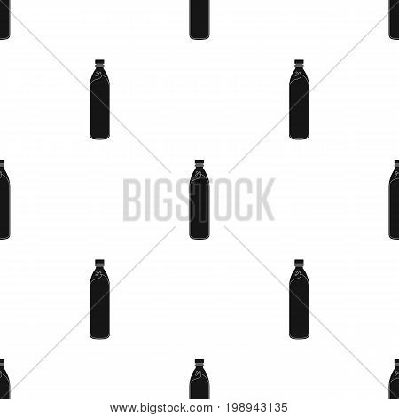 A bottle of water. Water to cool the bicyclist while riding.Cyclist outfit single icon in black style vector symbol stock web illustration.