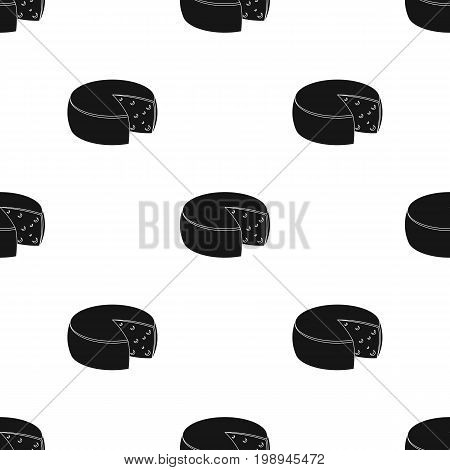 Gauda.Different kinds of cheese single icon in black style vector symbol stock illustration .