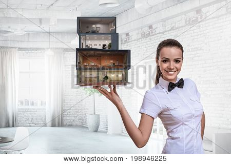 Design for your dream house. Mixed media