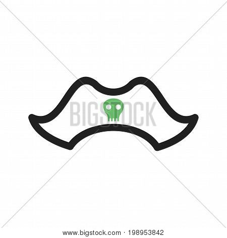 Hat, pirate, character icon vector image. Can also be used for Pirate. Suitable for use on web apps, mobile apps and print media