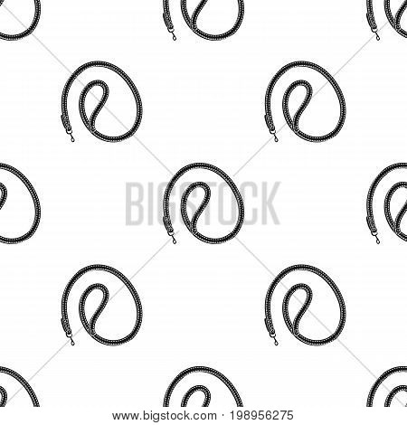 Leash for animals.Pet shop single icon in black style vector symbol stock illustration .