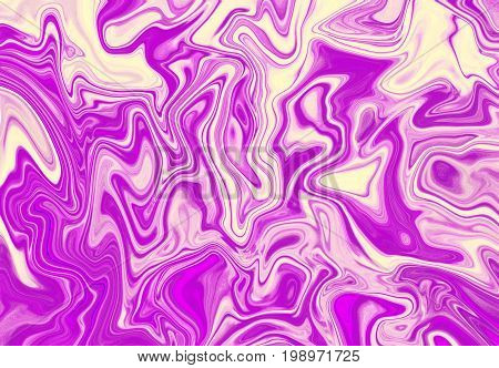 Violet marble abstract background. Marbling digital illustration. Purple and white paint mesh. Agate stone macro image. Violet marble picture. Suminagashi ink texture wallpaper. Artistic paint texture