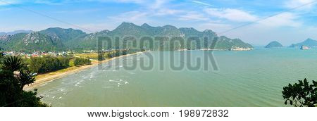 Tropical White Sand Beach In Khao Sam Roi Yot National Park, Thailand