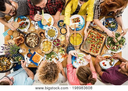 Vegetarians Enjoy Tasty Dish
