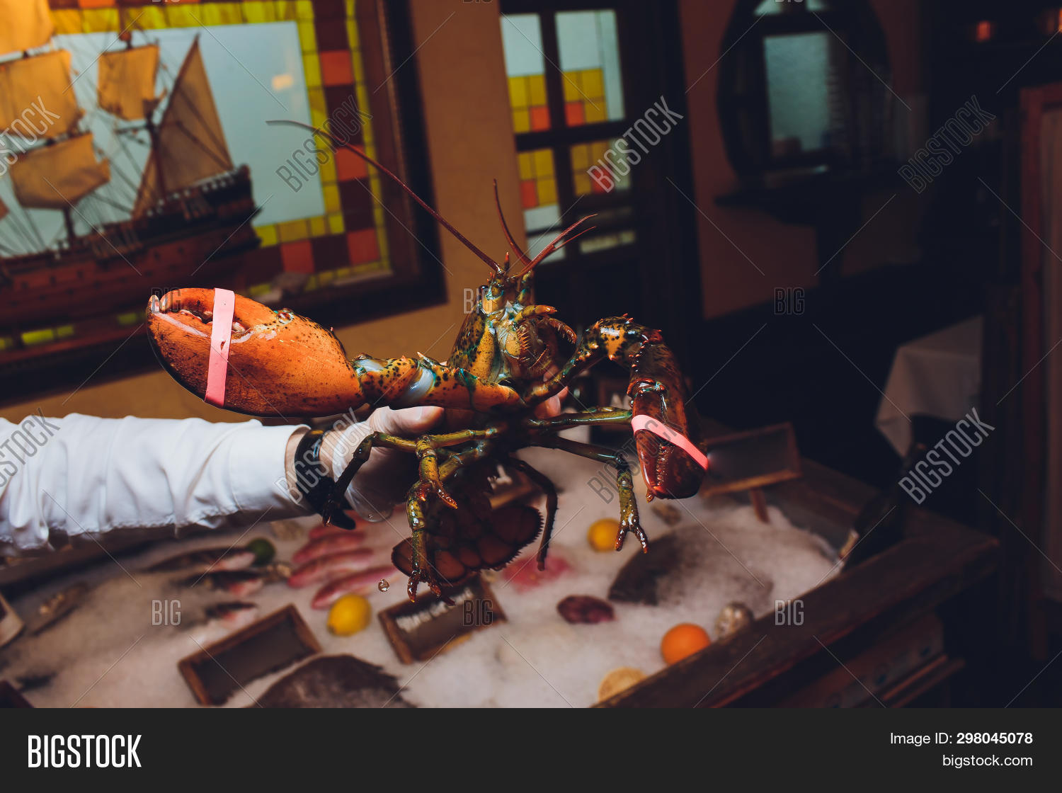 Lobster. Hand Holding Image & Photo (Free Trial) Bigstock