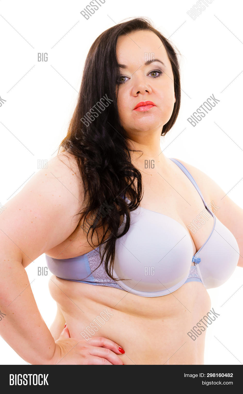 Woman Wearing Big Bra Image & Photo (Free Trial)