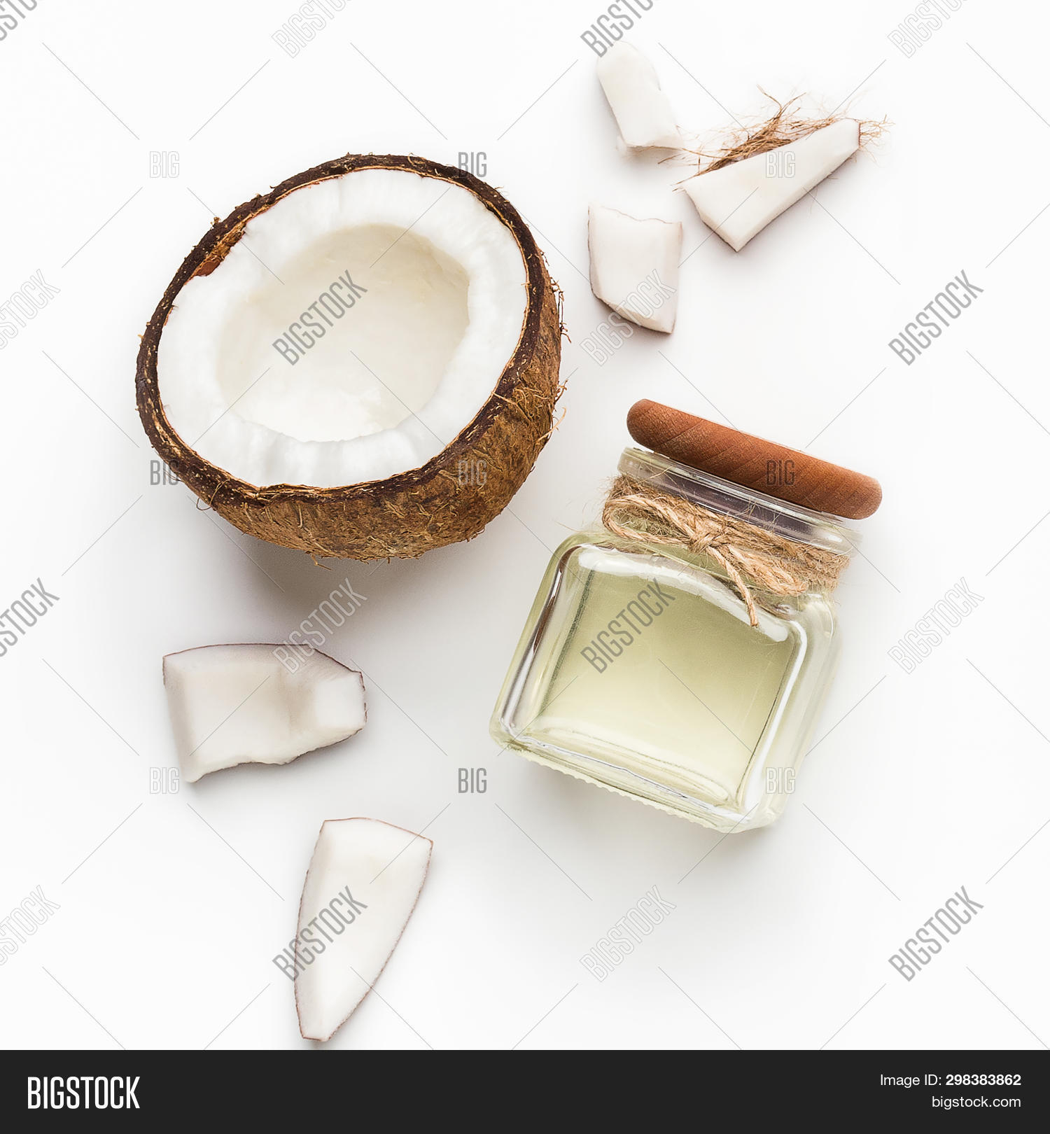 Fresh Coconut Jar Image & Photo (Free Trial) Bigstock