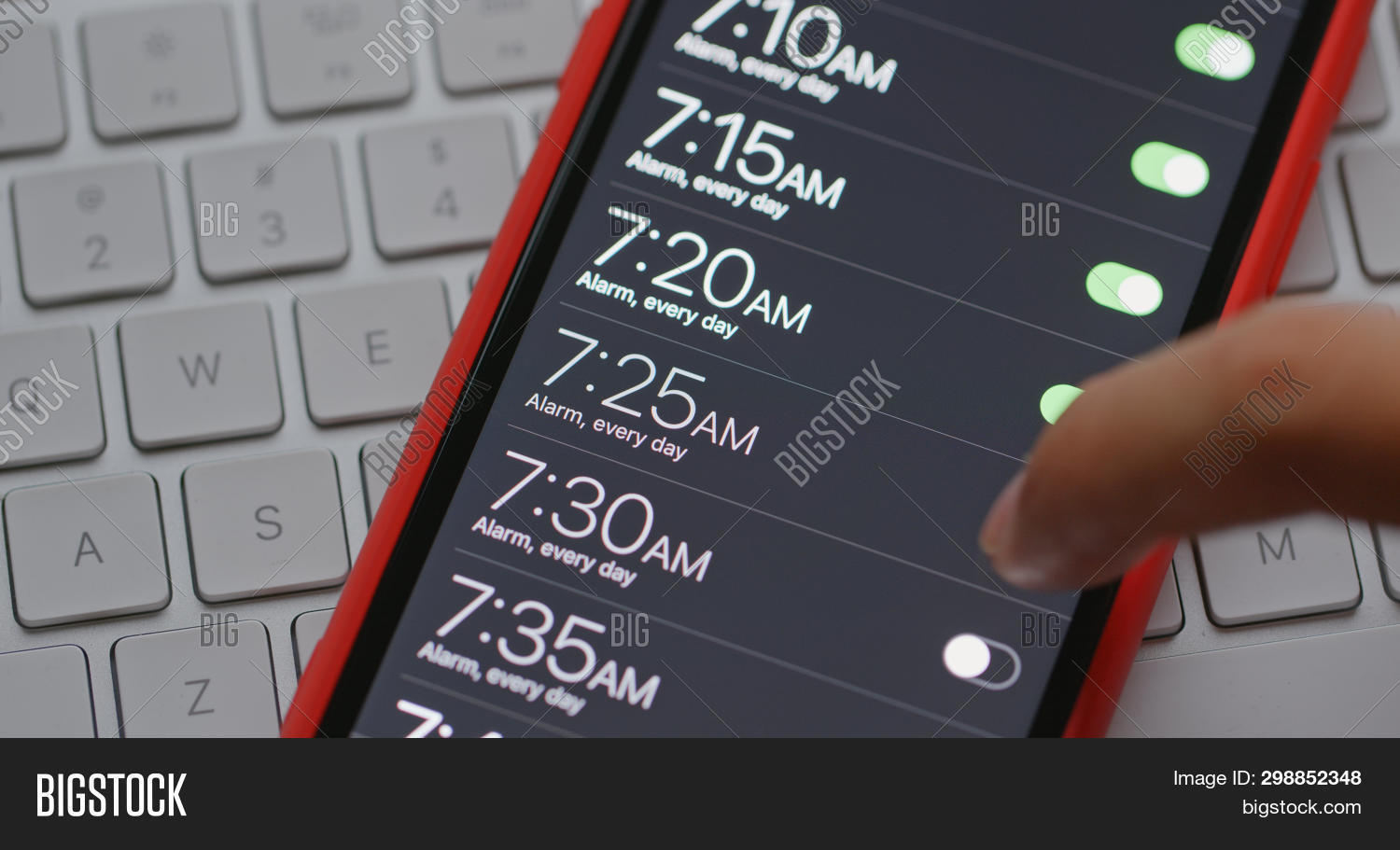 Set the alarm. Alarm setting. 2. Flexi coil 2340. 9.