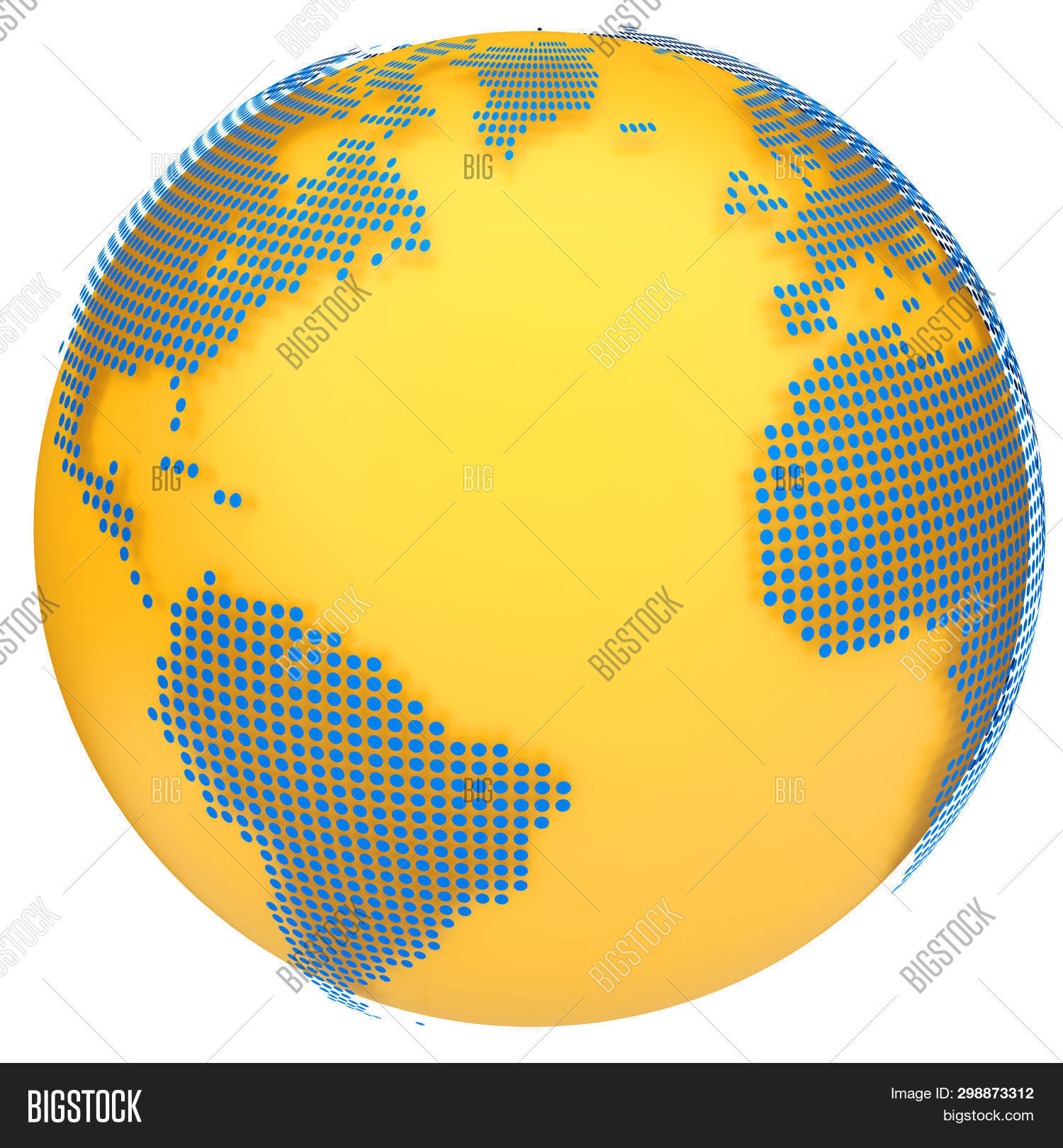 Earth Map Globe Yellow Image & Photo (Free Trial) | Bigstock