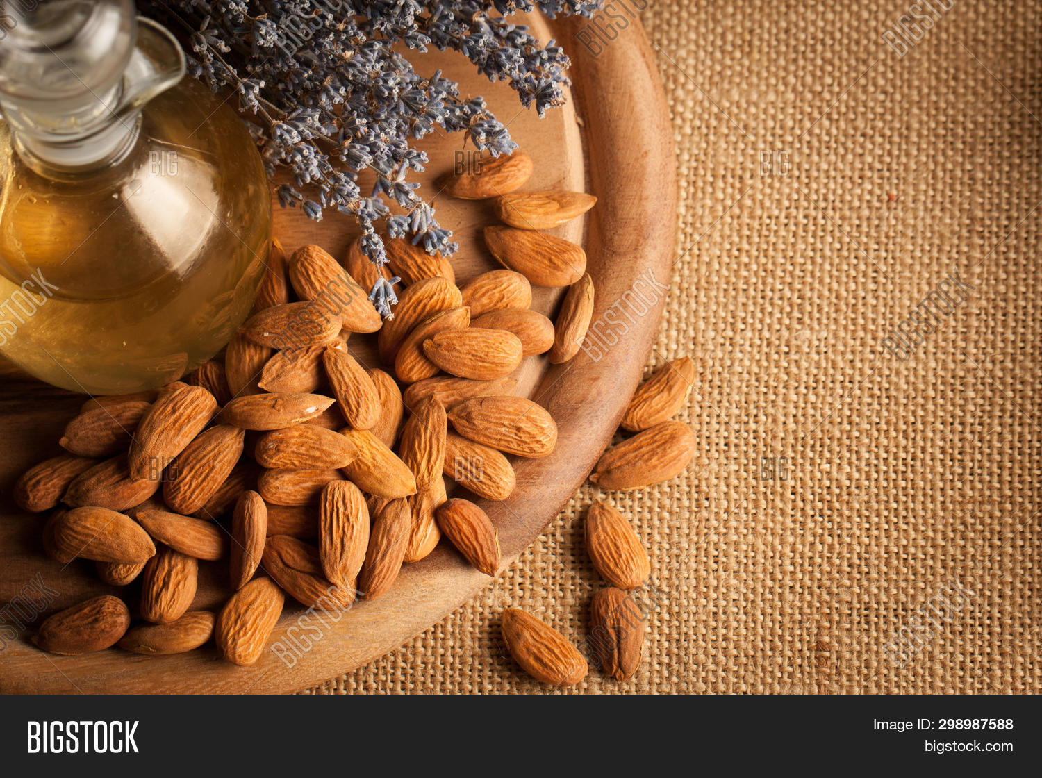 Almonds Almond Oil On Image & Photo (Free Trial) Bigstock