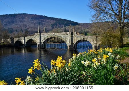 A View Of The Iconic General Wades Bridge In The Perthshire Town Of Aberfeldy.