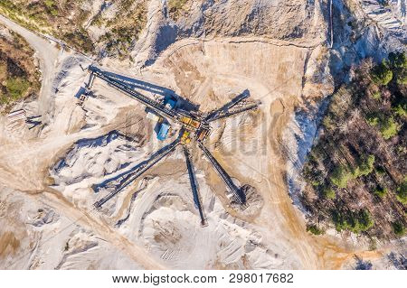 Aerial View To The Open Mine