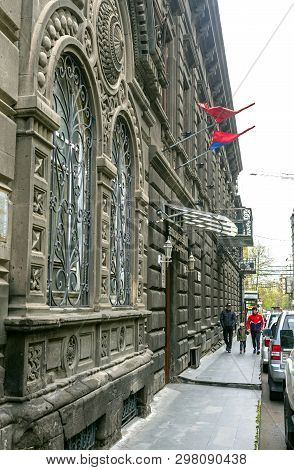 Yerevan,armenia - April 20,2019:downtown Yerevan,armenia On April 20, 2019. It  Historical District,