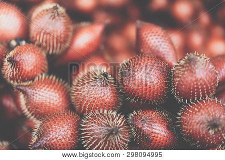 Salacca Wallichiana Is Asia Fruit At Fruit Market