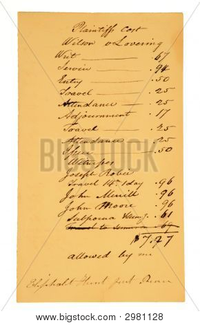 Bardzo stary prawne ustawy, z dnia początku 1800 roku.