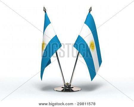 Miniature Flag i Argentina (isoleret)