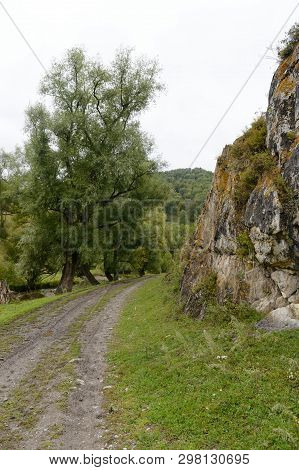 Mountain Landscape In The Vicinity Of The Village Of Generalka Altai Territory