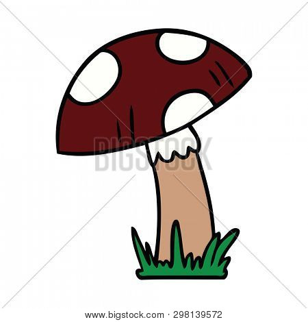 hand drawn cartoon doodle of a toad stool