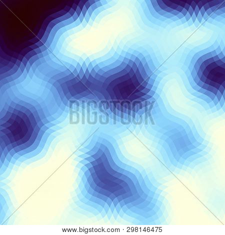 Geometric Wavy Abstract Pattern. Polygonal Square Background.