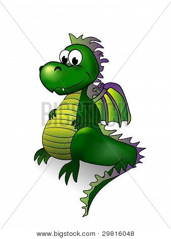 Racconto Fairy Dragon - illustrazione vettoriale.