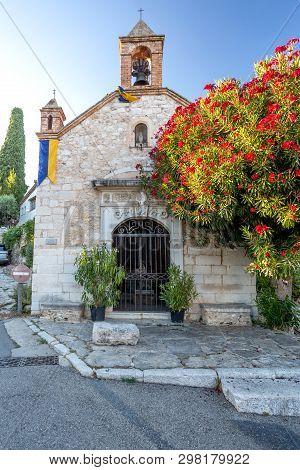 At The Entrance To The Village Sits The Chapelle Saint Claire. Saint Paul De Vence, France.