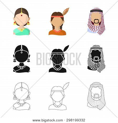 Vector Illustration Of Imitator And Resident Icon. Collection Of Imitator And Culture Vector Icon Fo