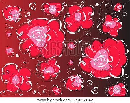 Abstract floral pattern