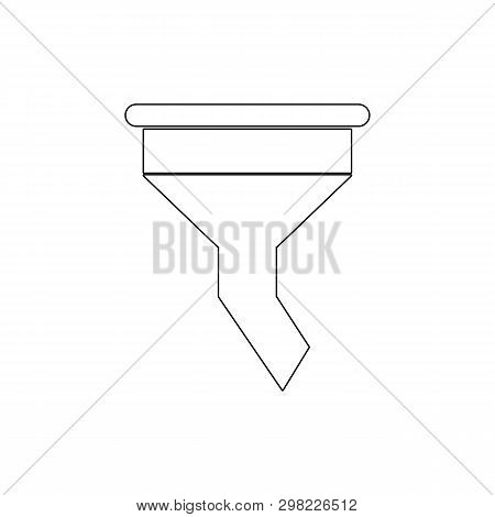 Funnel Filter Outline Icon. Elements Of Car Repair Illustration Icon. Signs And Symbols Can Be Used 