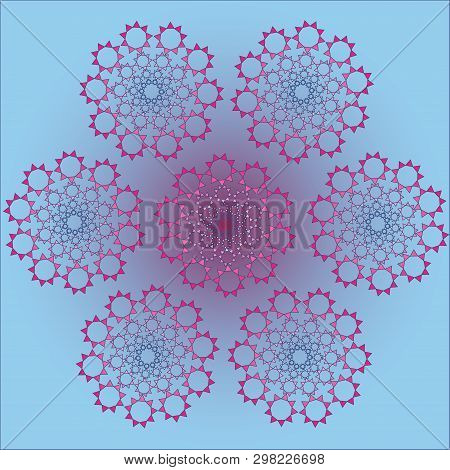 Neon Circle Vector Shapes, Can Be Used As Pattern