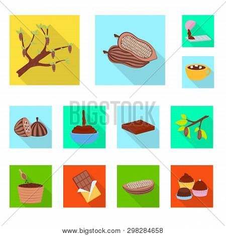 Vector Design Of Treat And Product Icon. Set Of Treat And Yummy Stock Vector Illustration.