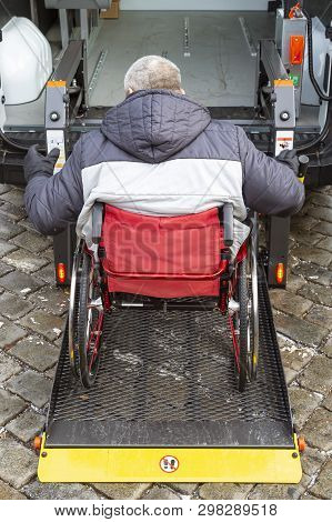 Minibus For Handicapped, Physically Challenged And Disabled People In Wheelchairs. Minibus With Stow