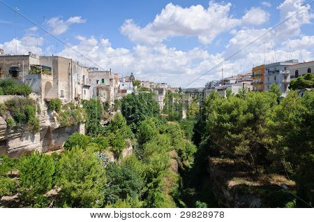 Vue de Massafra (Italie).