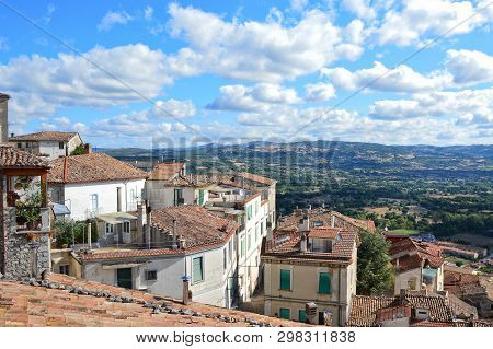 Images Of The Town Of Morcone, A Town In The Campania Region