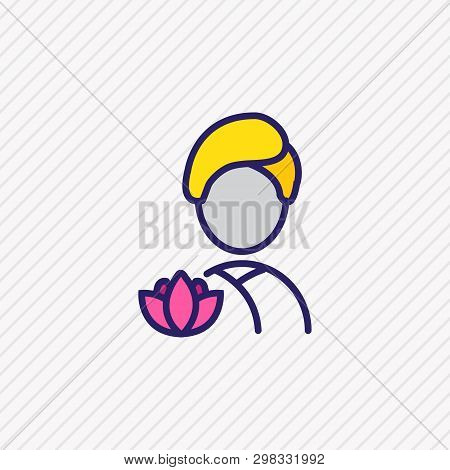 Vector Illustration Of Spa Icon Colored Line. Beautiful Travel Element Also Can Be Used As Relaxatio
