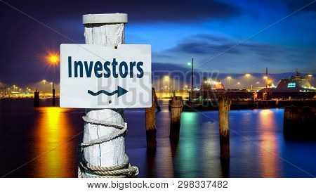 Street Sign The Direction Way To Investors