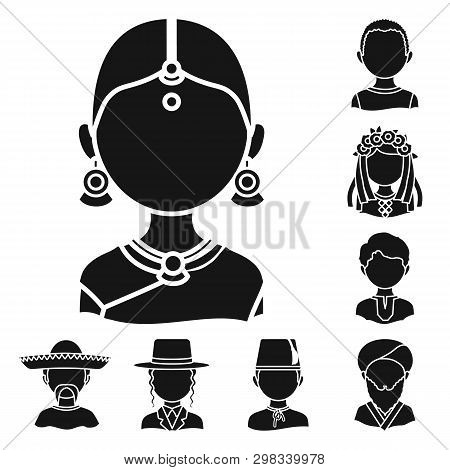 Vector Illustration Of Person And Culture Sign. Collection Of Person And Race  Stock Vector Illustra