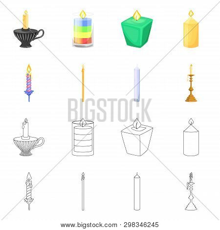 Vector Design Of Relaxation And Flame Icon. Set Of Relaxation And Wax Vector Icon For Stock.
