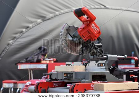 Vilnius, Lithuania - April 25: Milwaukee Power Tools On April 25, 2019 In Vilnius Lithuania. The Mil