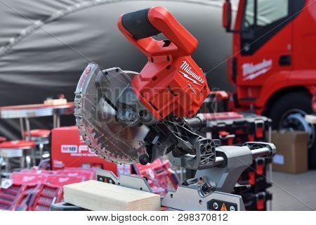 Vilnius, Lithuania - April 25: Milwaukee Power Tools On April 25, 2019 In Vilnius Lithuania. The Mil