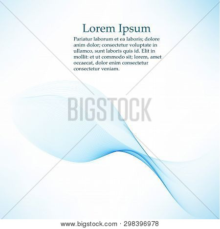 Abstract Vector Background, Transparent Waved Lines For Brochure, Website, Flyer Design.