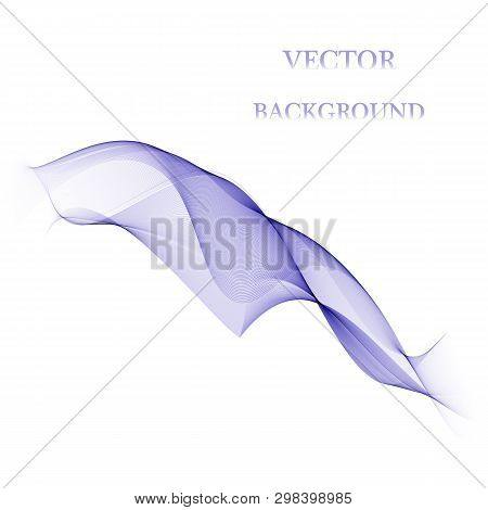 Abstract Vector Background, Transparent Waved Lines For Brochure, Website, Flyer Design.