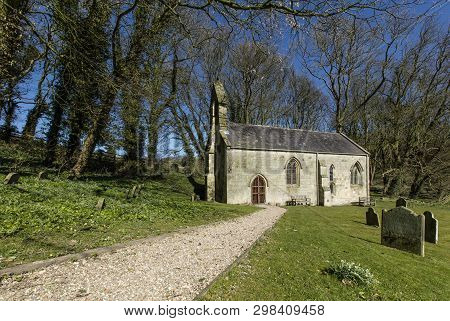 Great Givendale, Yorkshire, Uk, 25th March 2019, The Saint Ethelburgas Church