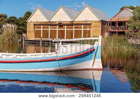 Warrnambool, Victoria, Australia - April 16th 2019: Flagstaff Hill Maritime Museum, Village Marina W