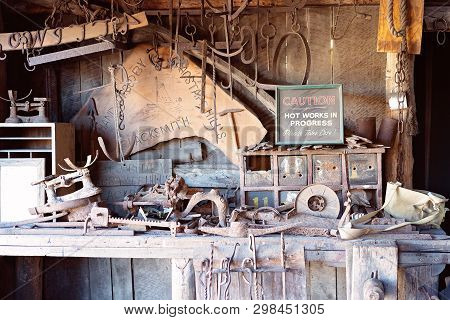 Warrnambool, Victoria, Australia - April 16th 2019: Flagstaff Hill Maritime Museum, Inside 19th Cent